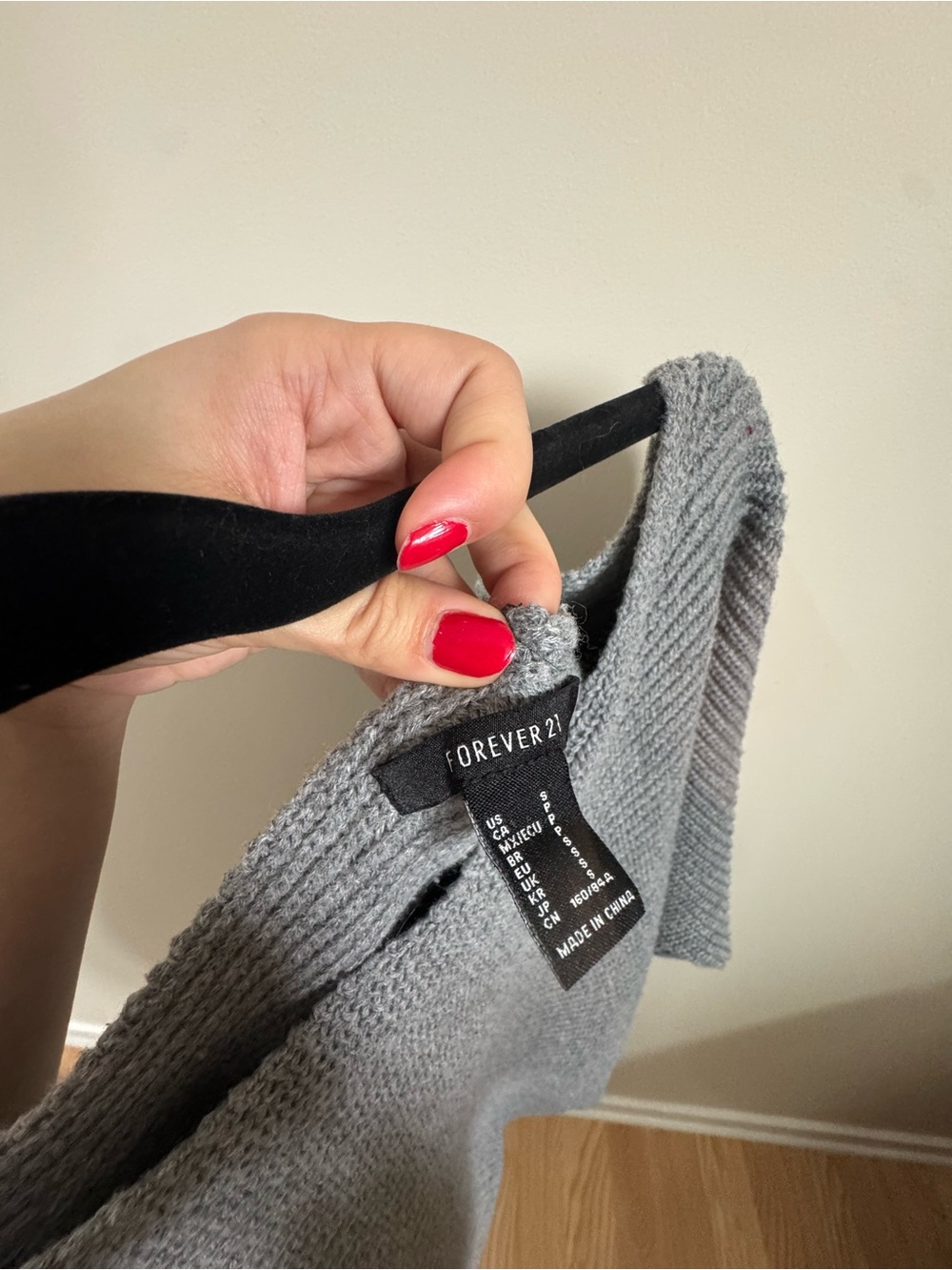 Forever 21 Gray Women's Boatneck Knit Sweater - Picture 3 of 5